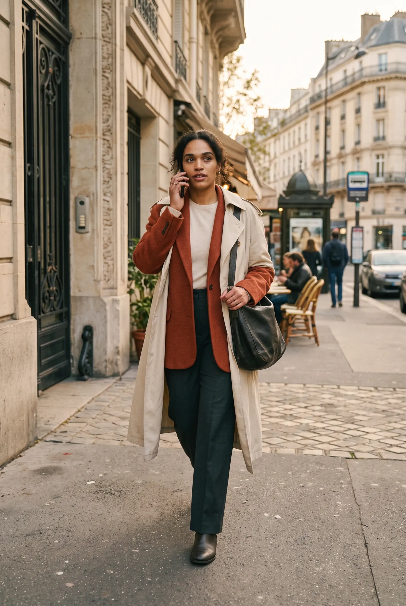 Silhouette WE WORK, vestiaire de travail, rue parisienne